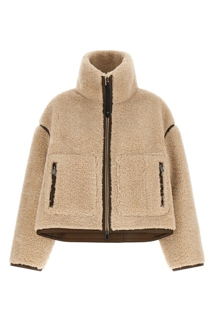 Giacca crop teddy