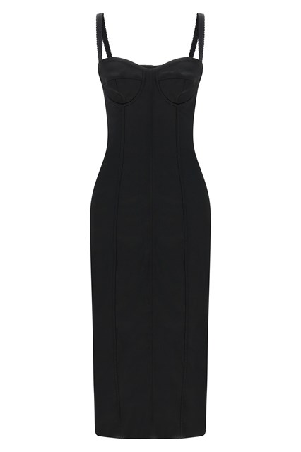 Abito bustier con reggiseno 'Black Sicily'