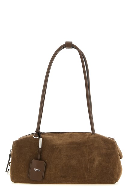 Bauletto in pelle scamosciata