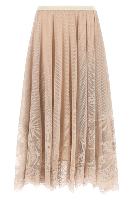 Gonna pizzo jacquard