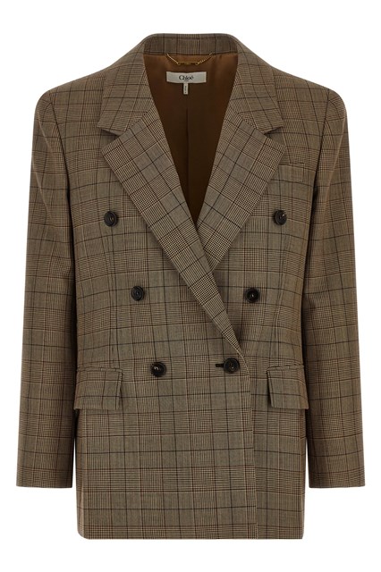 Blazer doppiopetto check