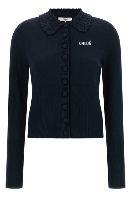 Cardigan con colletto
