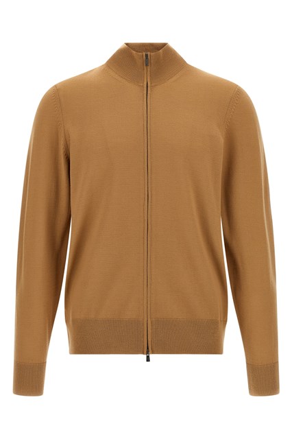 Cardigan maglia rasata