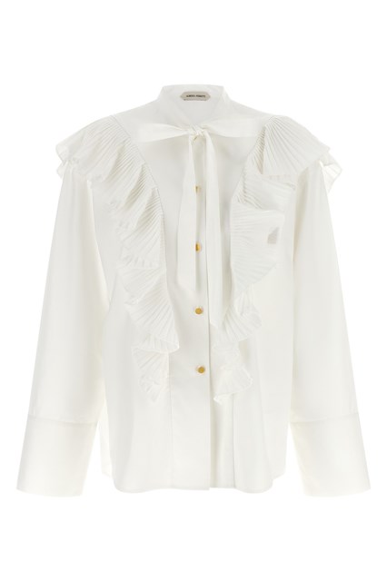 Camicia volant plissettati