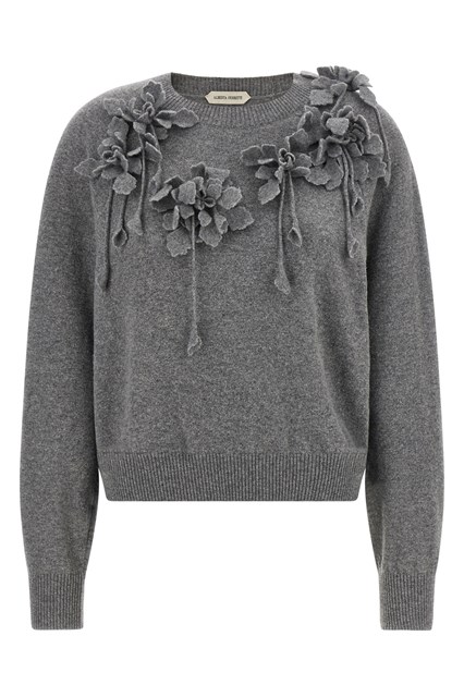Maglione fiori ricamati