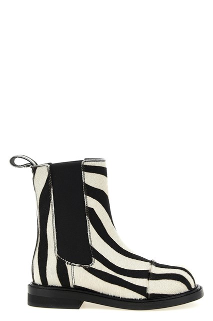 Stivaletto cavallino zebrato