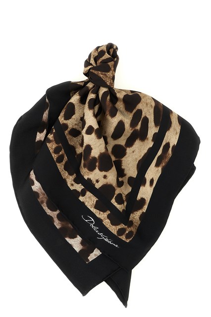Foulard stampa leopardo