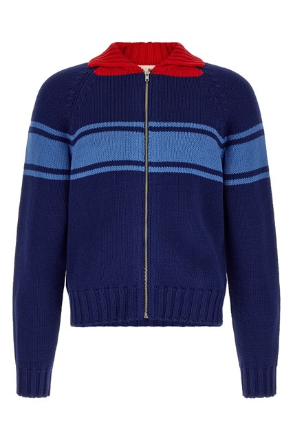 Cardigan dettagli color block