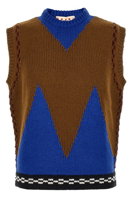 Gilet intarsio a M