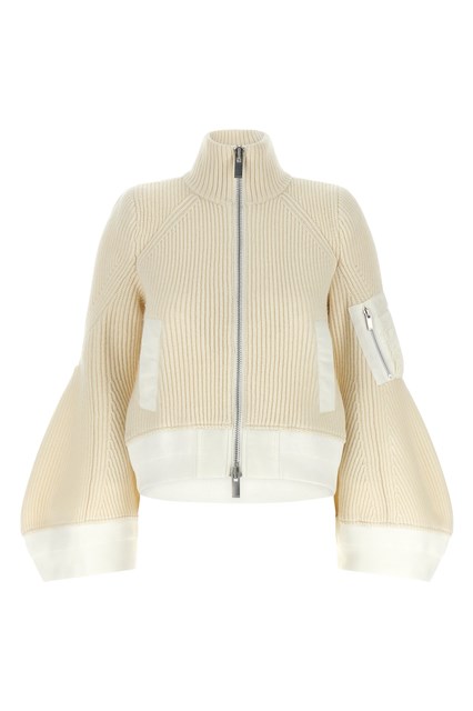 Blouson 'Nylon Twill x Wool Knit'