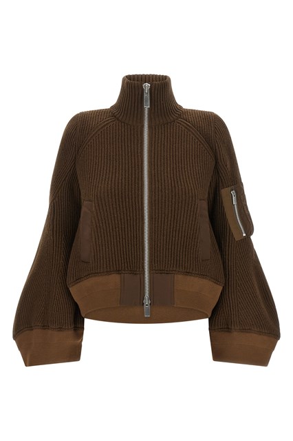 Blouson 'Nylon Twill x Wool Knit'