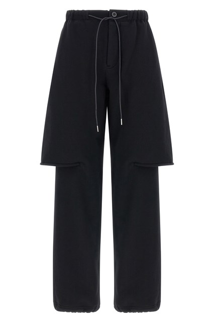Pantalone bermuda trompe l'oeil