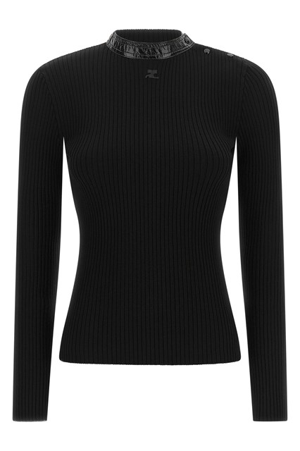 Maglia colletto vinile