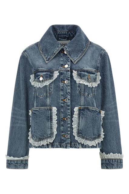 Giacca denim e pizzo