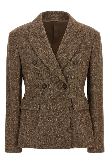 Blazer doppiopetto lana donegal