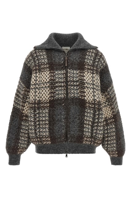 Cardigan double 'Dazzling Tartan'