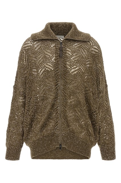 Cardigan 'Dazzling Abstract Leaf'