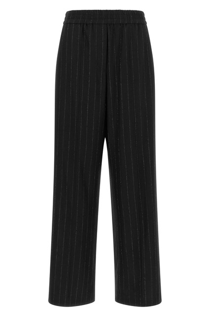 Pantalone gessato micro paillettes