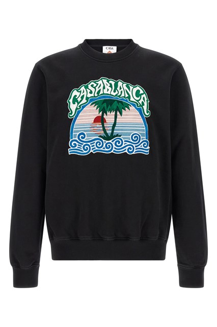 Felpa con ricamo 'Palm Tree Emblem'