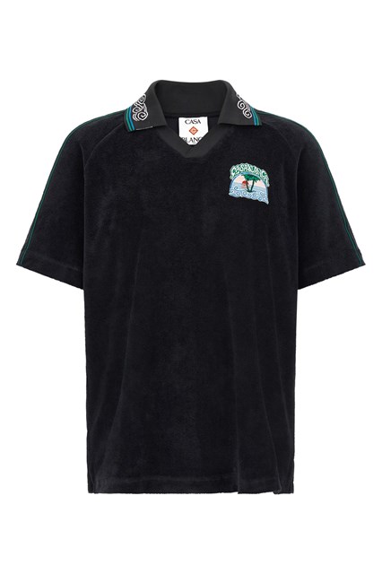 Polo jacquard 'Towelling'