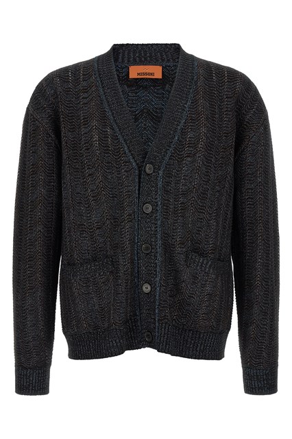 Cardigan motivo greca