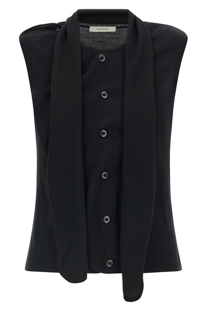 Gilet pannello drappeggiato