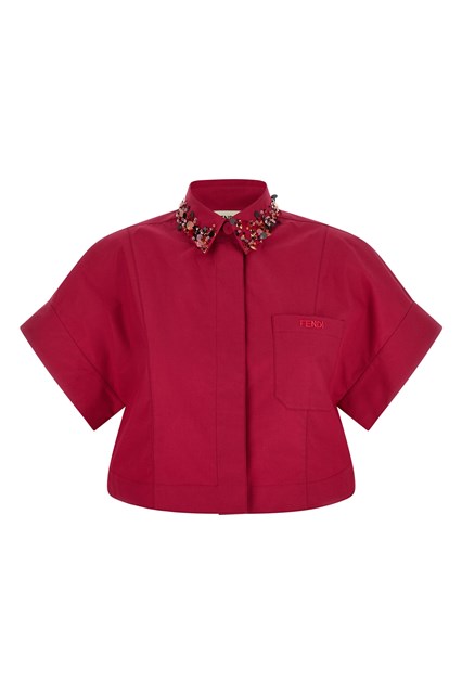 Camicia con ricamo