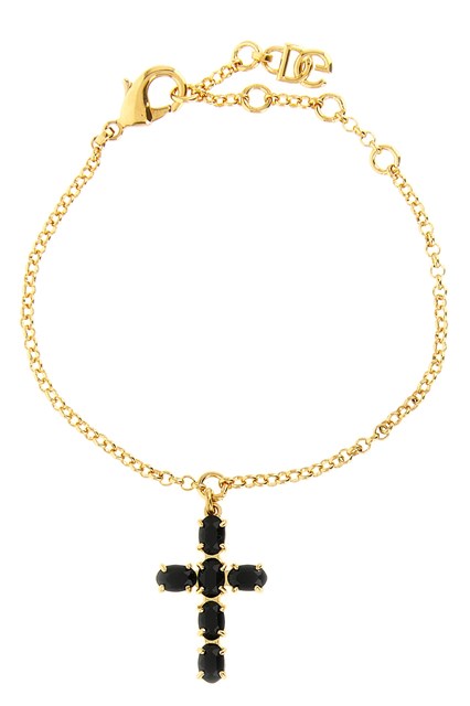 Bracciale croce cristalli