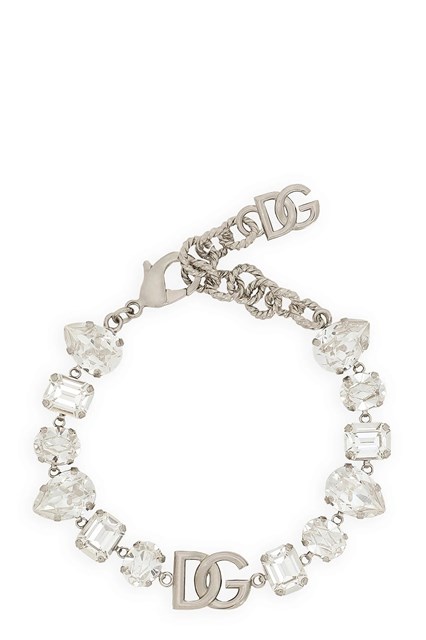 Bracciale con strass e logo