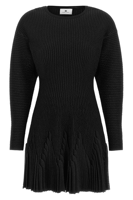 Abito in maglia plissée