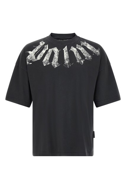 T-shirt stampa gotica craquelé