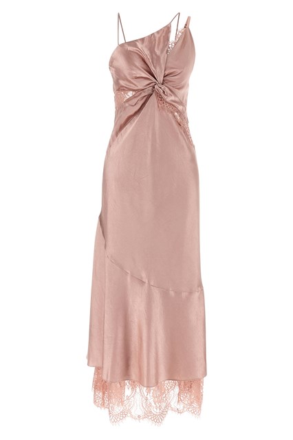 Abito satin e pizzo