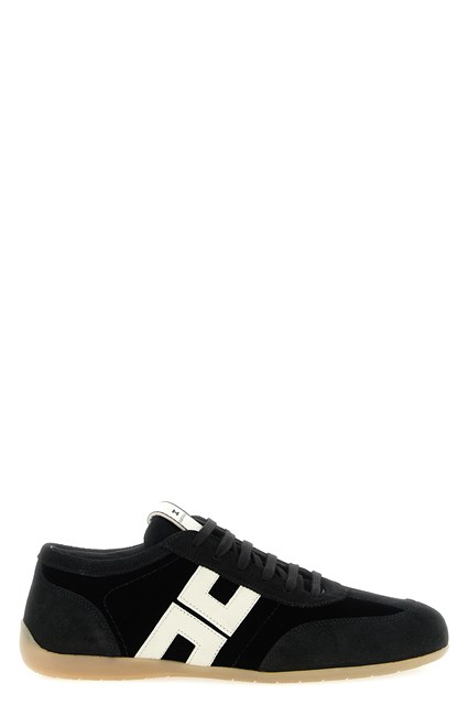 Sneaker nappa e velluto