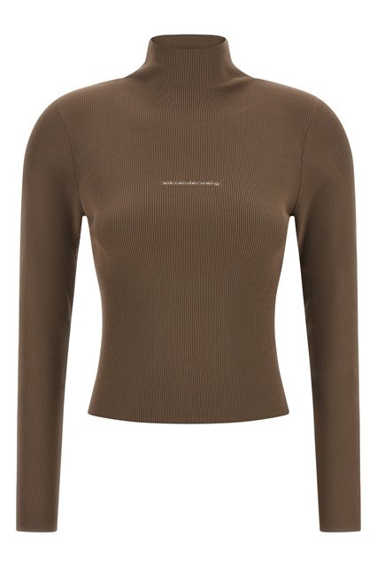 Maglia a costine logo