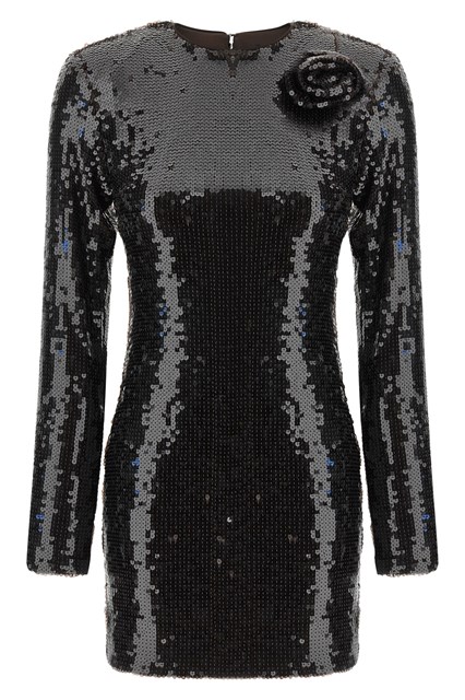 Abito in paillettes con fiore