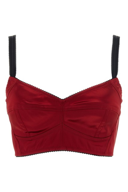 Top bustier con impunture