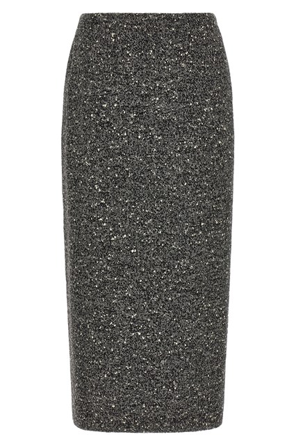 Gonna Valentino Garavani Chevron Bouclé
