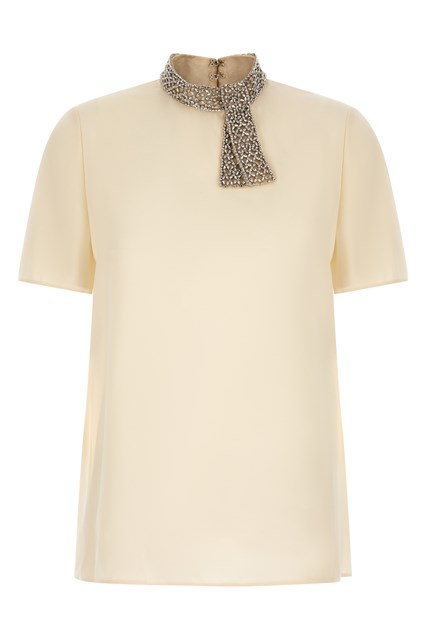 Top Valentino Garavani colletto gioiello