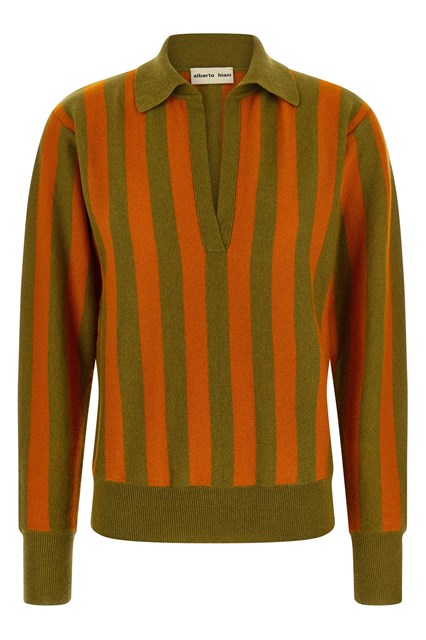 Polo in maglia a righe