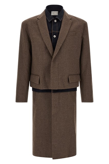 Cappotto 'Wool Flannel x Denim Coat'