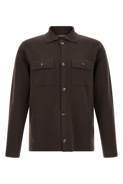 Cardigan modello Sahariana