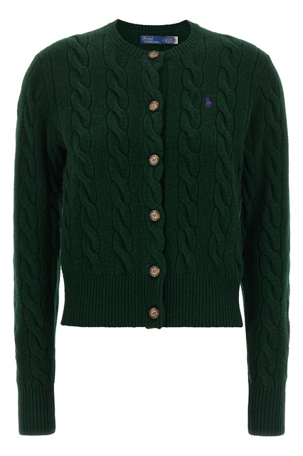 Cardigan lavorazione a trecce