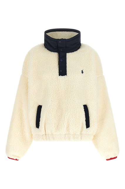 Felpa Teddy con ricamo