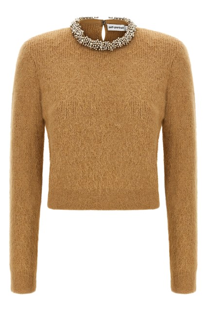 Maglia con ricamo gioiello