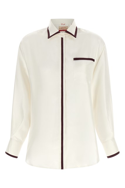 Camicia con profili a contrasto