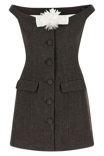 Abito con scollo Bardot