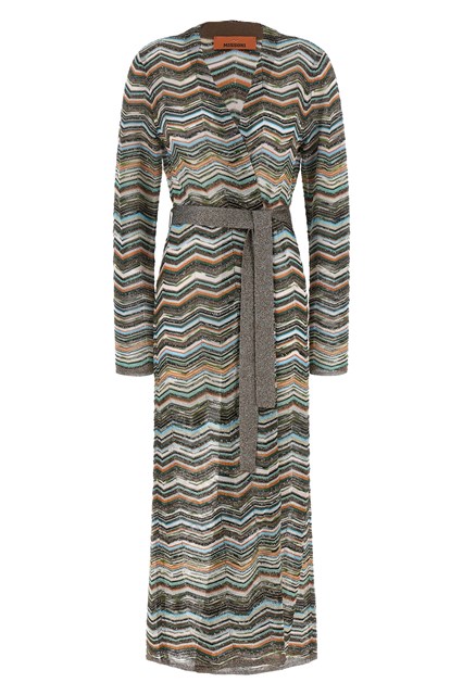 Cardigan chevron lamé