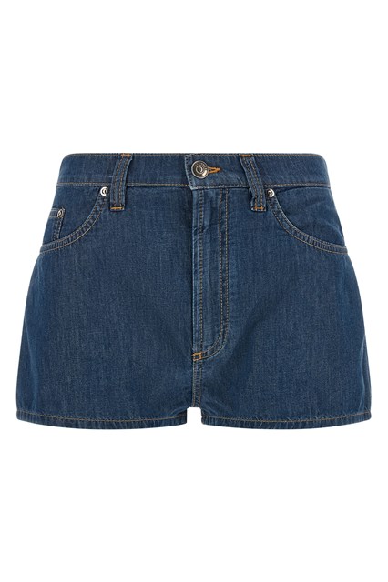 Short denim chambray