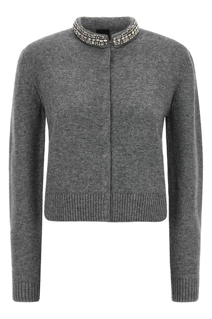 Cardigan collo gioiello