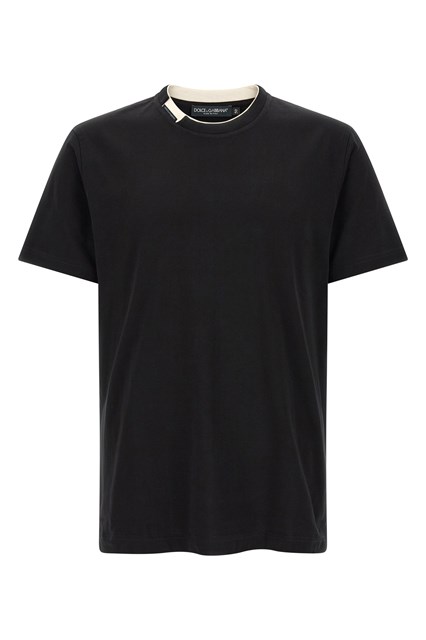 T-shirt colletto double-layer